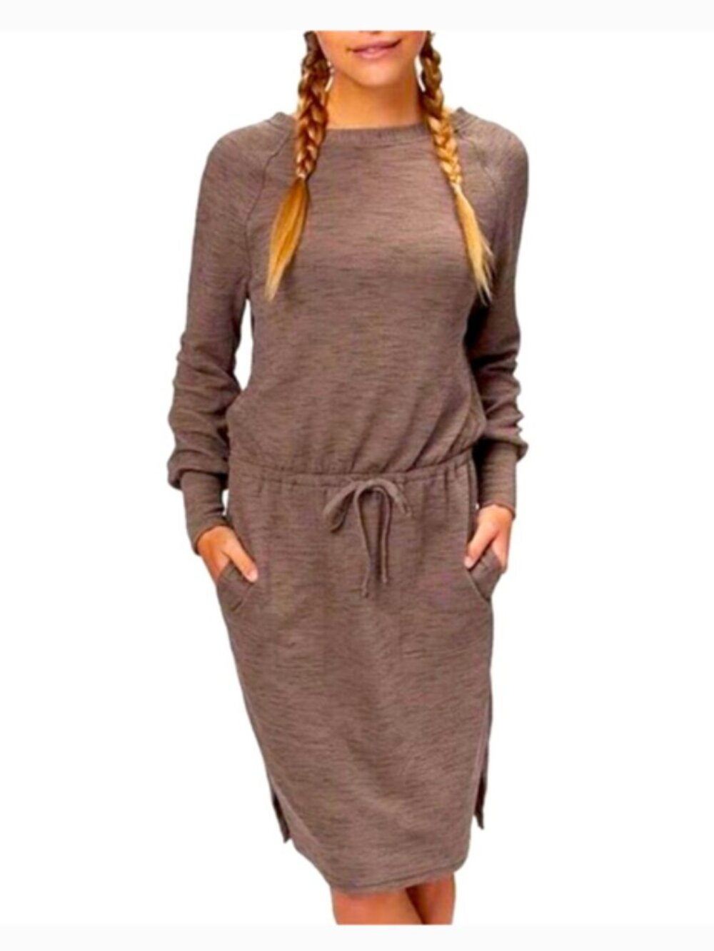 Prana Women’s Sunrise Dress with drawstring and pockets - Mink - XL